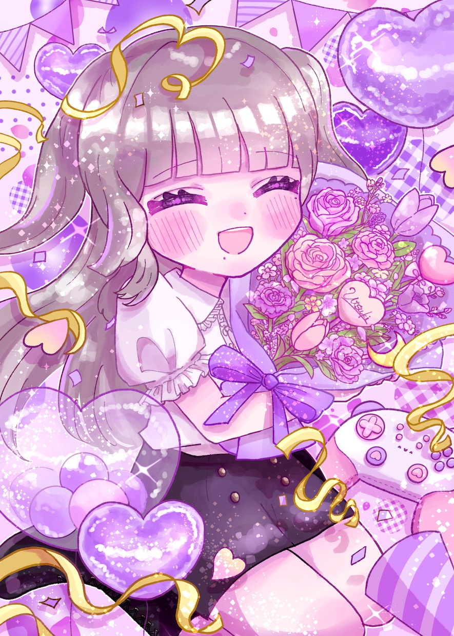 7月着手/愛を込めてかわいいイラスト描きます 配信活動やアイコンなどなどお手伝いさせてください♡ イメージ8