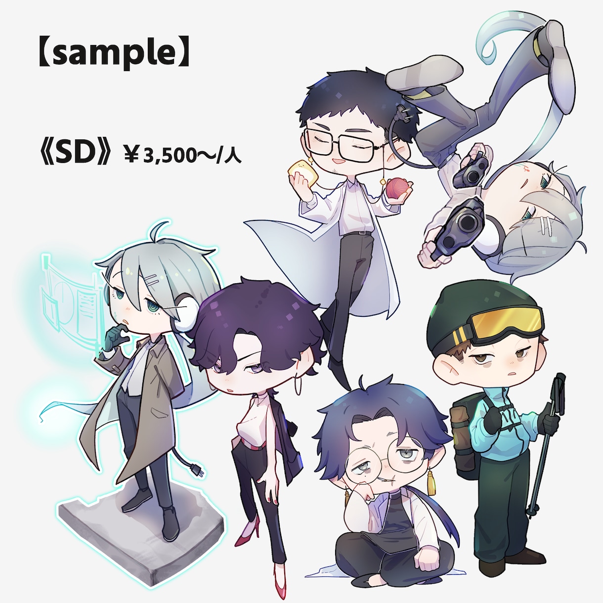 立ち絵・SDキャラ制作いたします 生き生きとした立ち絵をお届けいたします イメージ5
