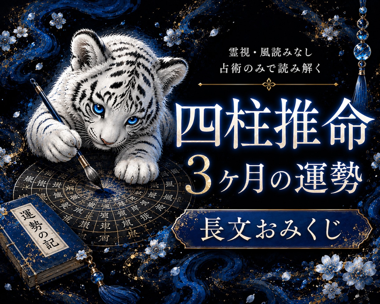 四柱推命で今後3ヶ月の運勢を詳しく占います 霊視なし｜総合運・恋愛運・金運・仕事運を読む長文おみくじ イメージ2