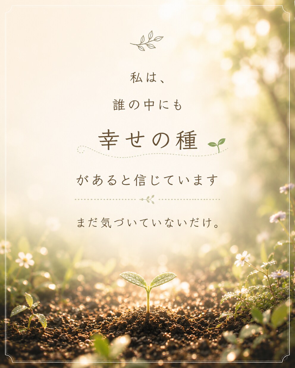 あなたの中にある幸せの種を見つけます あなたの幸せの種を一緒に見つけ、一緒に育てます⭐︎ イメージ4