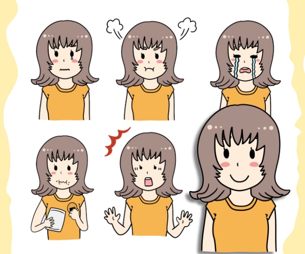 Instagram用などのアイコンと表情差描きます レスポンス早く丁寧に心を込めて対応致します(^-^) イメージ6