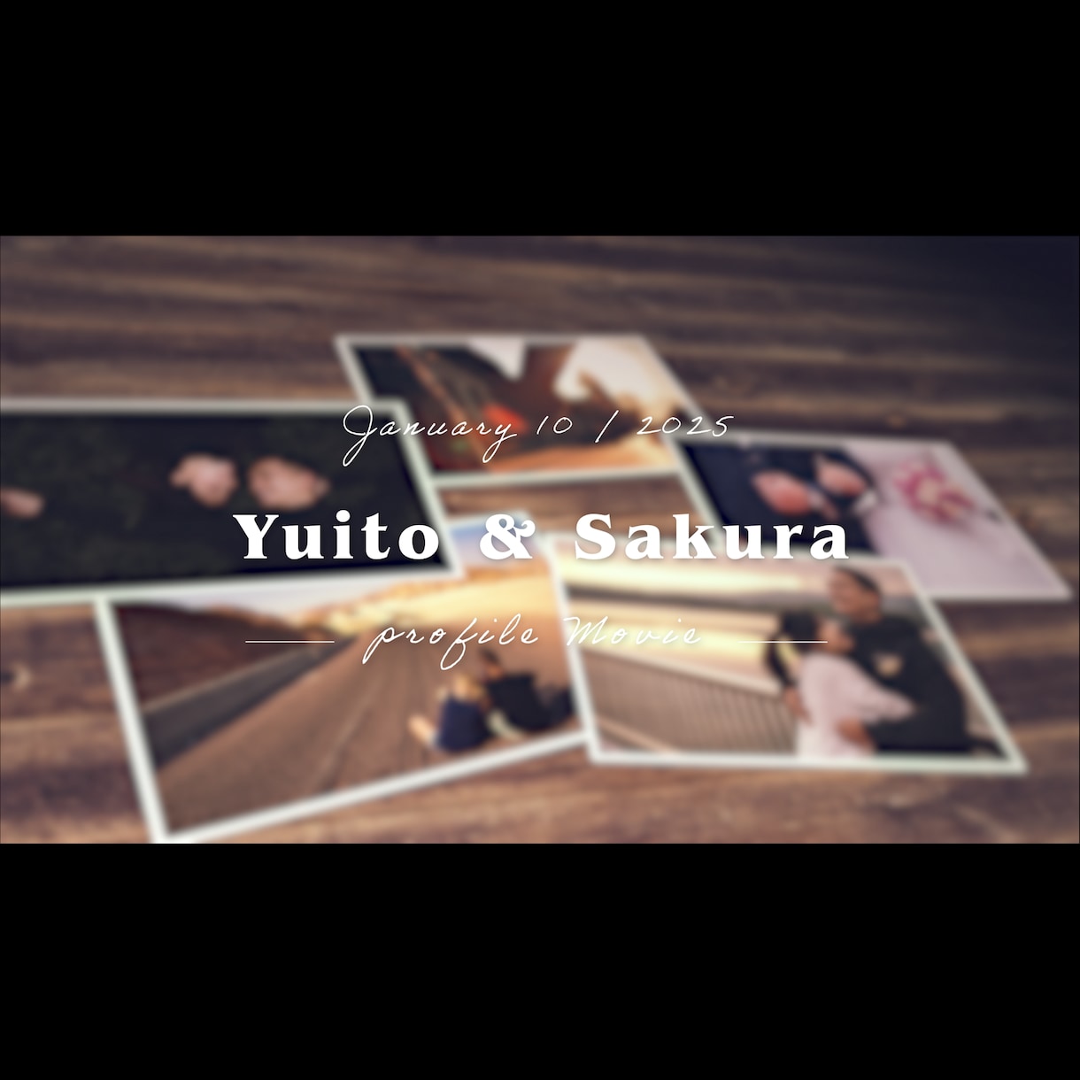 3Dで写真を配置！プロフィールムービー作ります 手書き感と3D配置で一味違う仕上がりに！BGM変更も可能です イメージ2