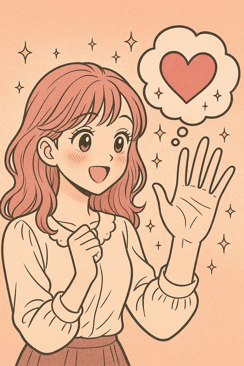 出会いに関する手相をみます 出会いの運を手相とカードで観ます イメージ2