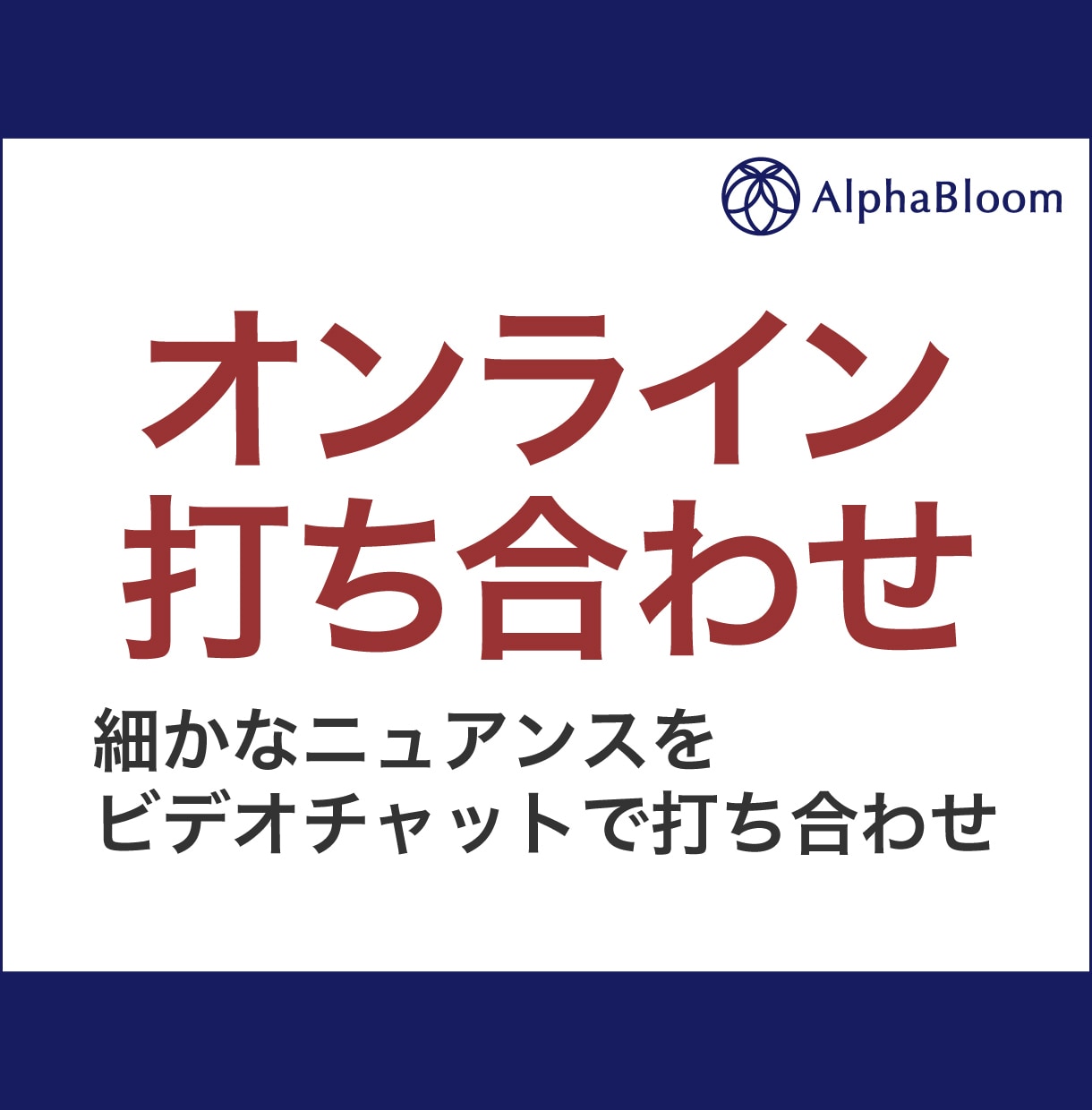 ビデオチャットを使用した打ち合わせができます 更に高度な要約をお求めの方にオススメです イメージ1