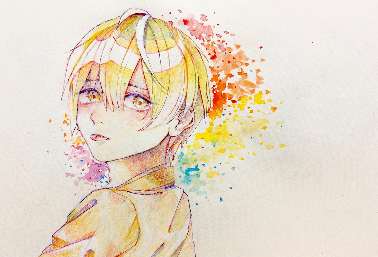 水彩風アイコン描きます あなたに合ったカラーを選びます。 イメージ3