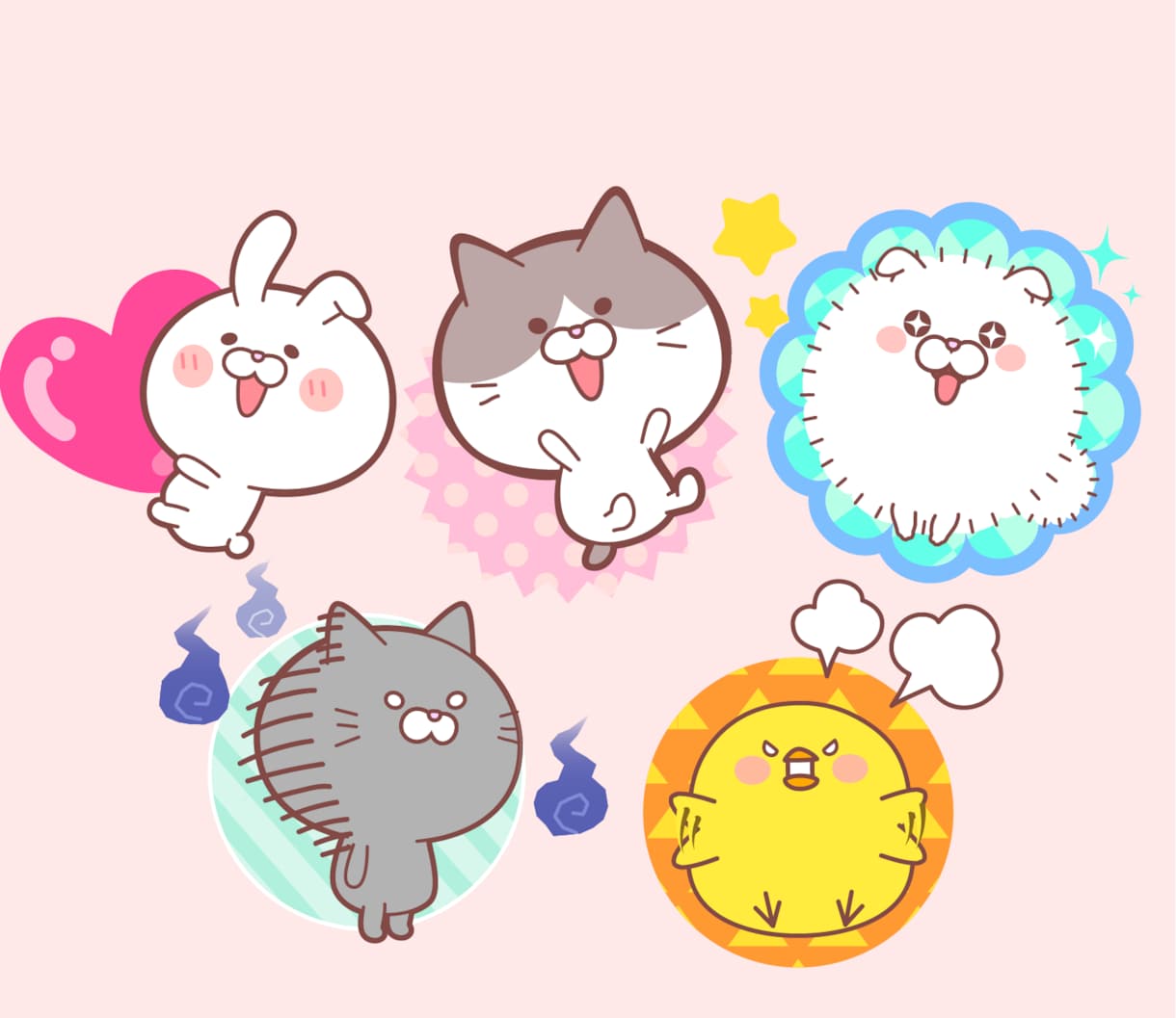 ちまっとかわいいPOPなキャラクター制作します 商用、二次利用可。現役企業デザイナーがご対応します！ イメージ4