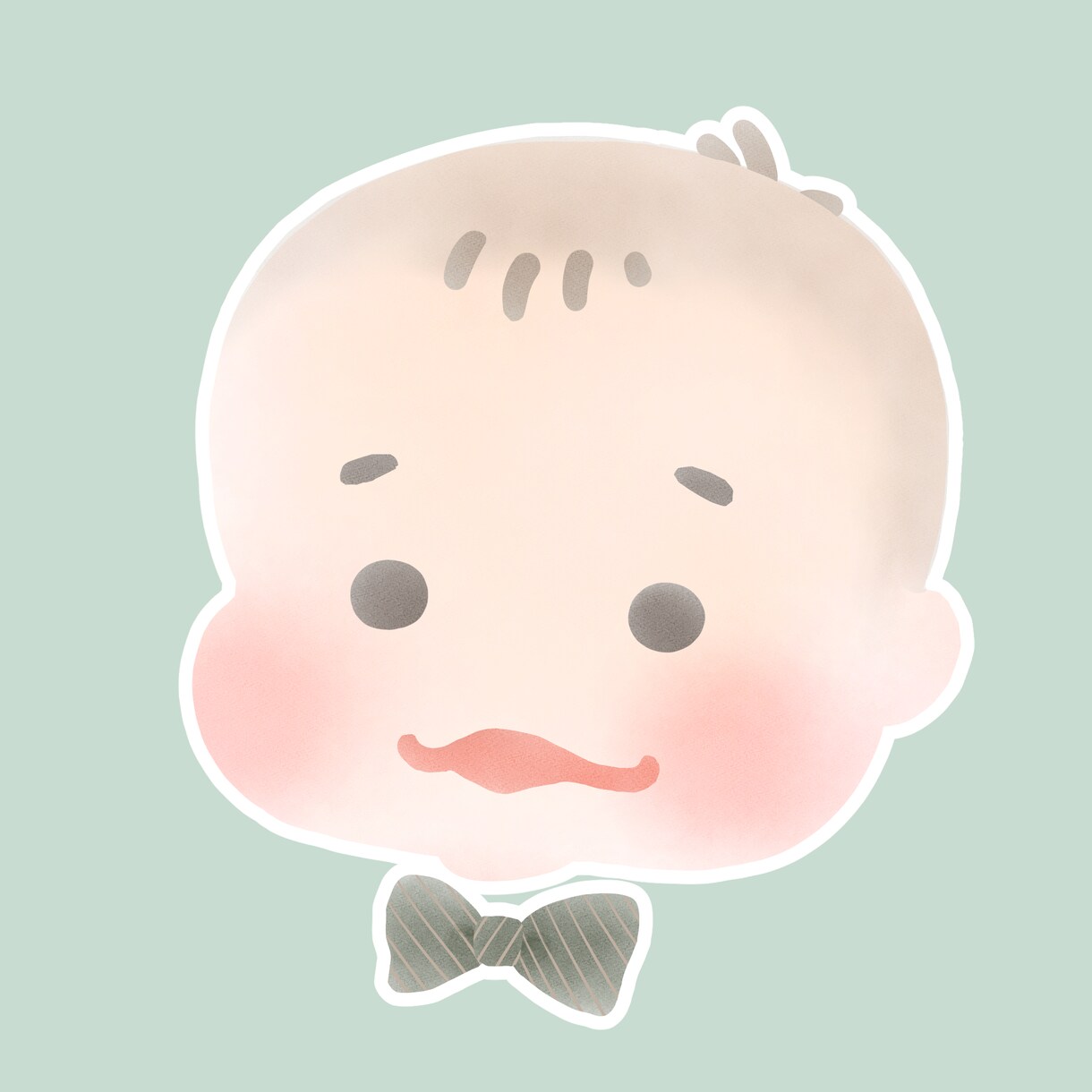 SNSアイコンに！ふんわりかわいい赤ちゃん描きます 双子ちゃん三つ子ちゃん追加料金なし★ イメージ7