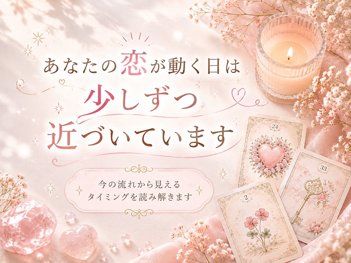恋愛占い｜恋が動く時期・タイミングを占います 連絡・再会・復縁・同棲・結婚のタイミング等知りたい時期視ます イメージ6
