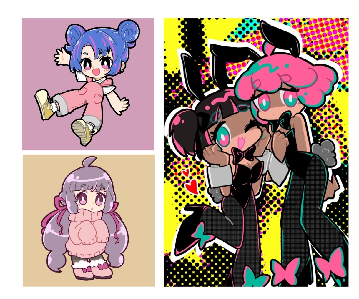 ポップでかわいい目を惹くイラストをお描きします SNSやYouTube動画などに使えます◎ イメージ2