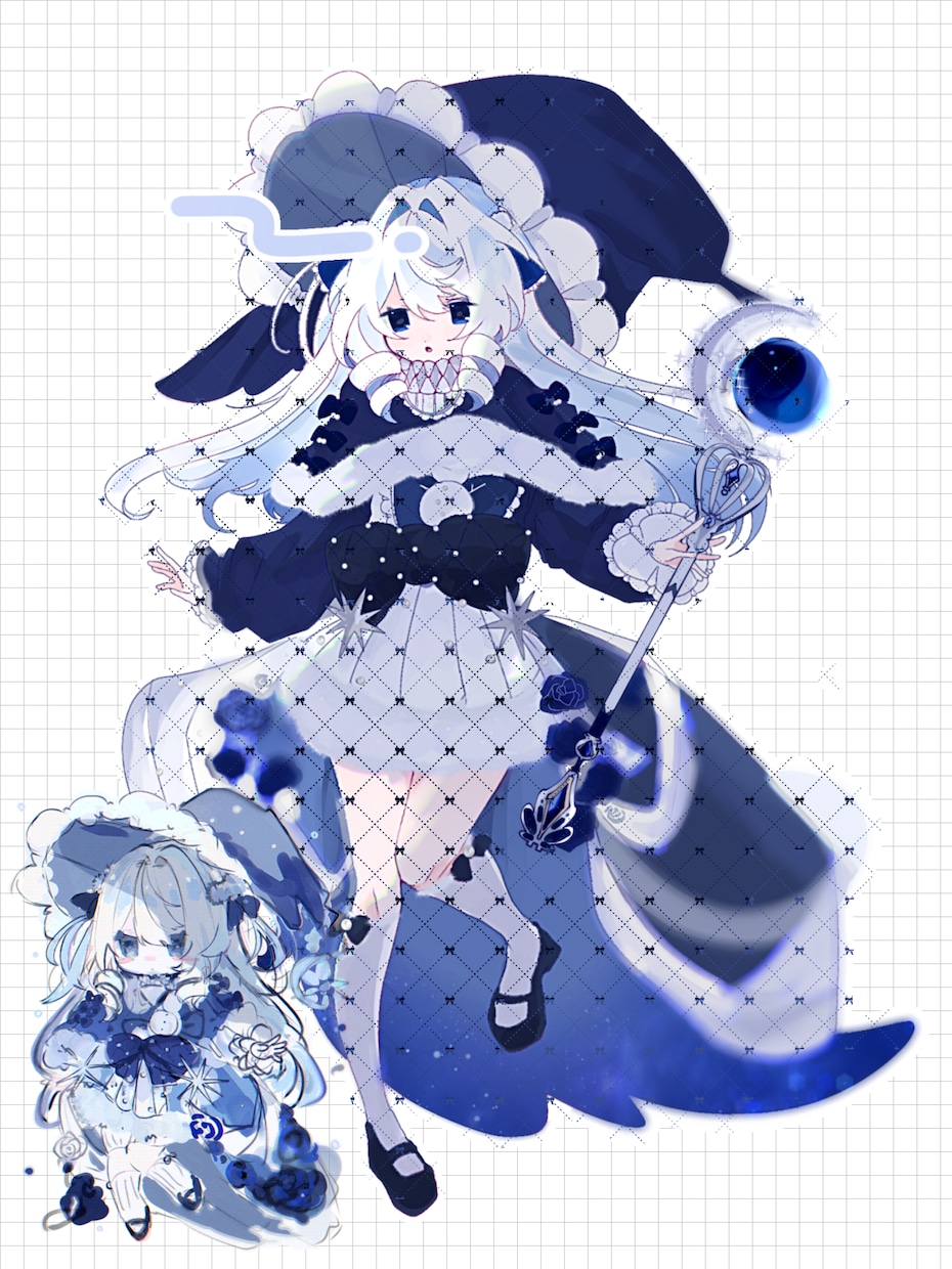 可愛くファンタジックな女の子のイラストを描きます フリルやリボン中心の可愛い女の子をお求めの方におすすめです イメージ4