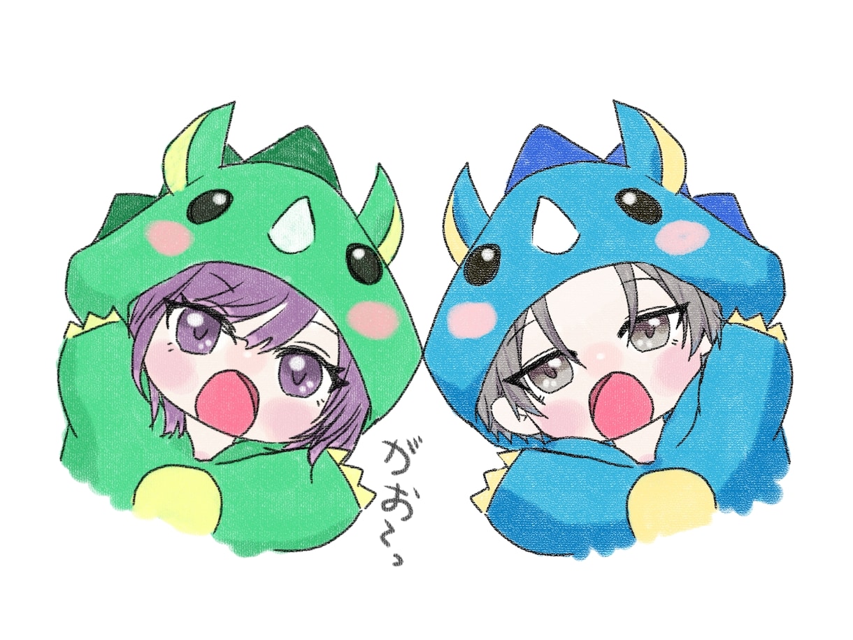 ミニキャラかきます あなたのミニキャラ腰上サイズ描かせてください イメージ3