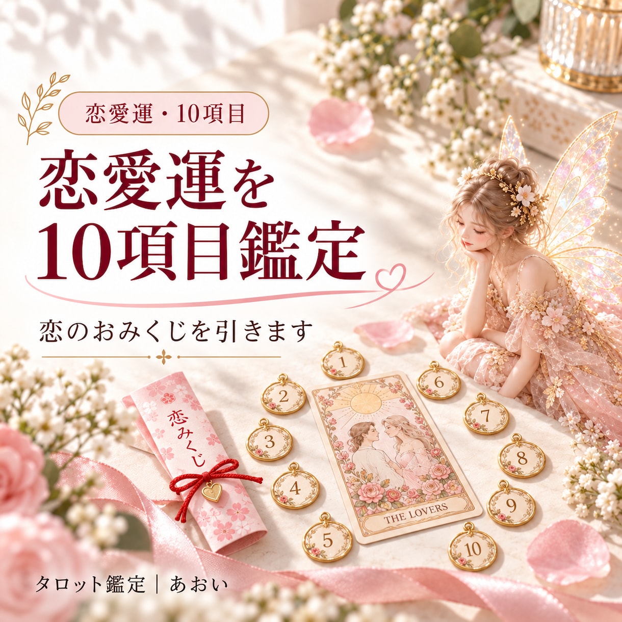 恋のおみくじ　恋の気持ちを10項目占います 10件売れるごとに値上げ　恋の迷いを晴らす、きっかけに イメージ1