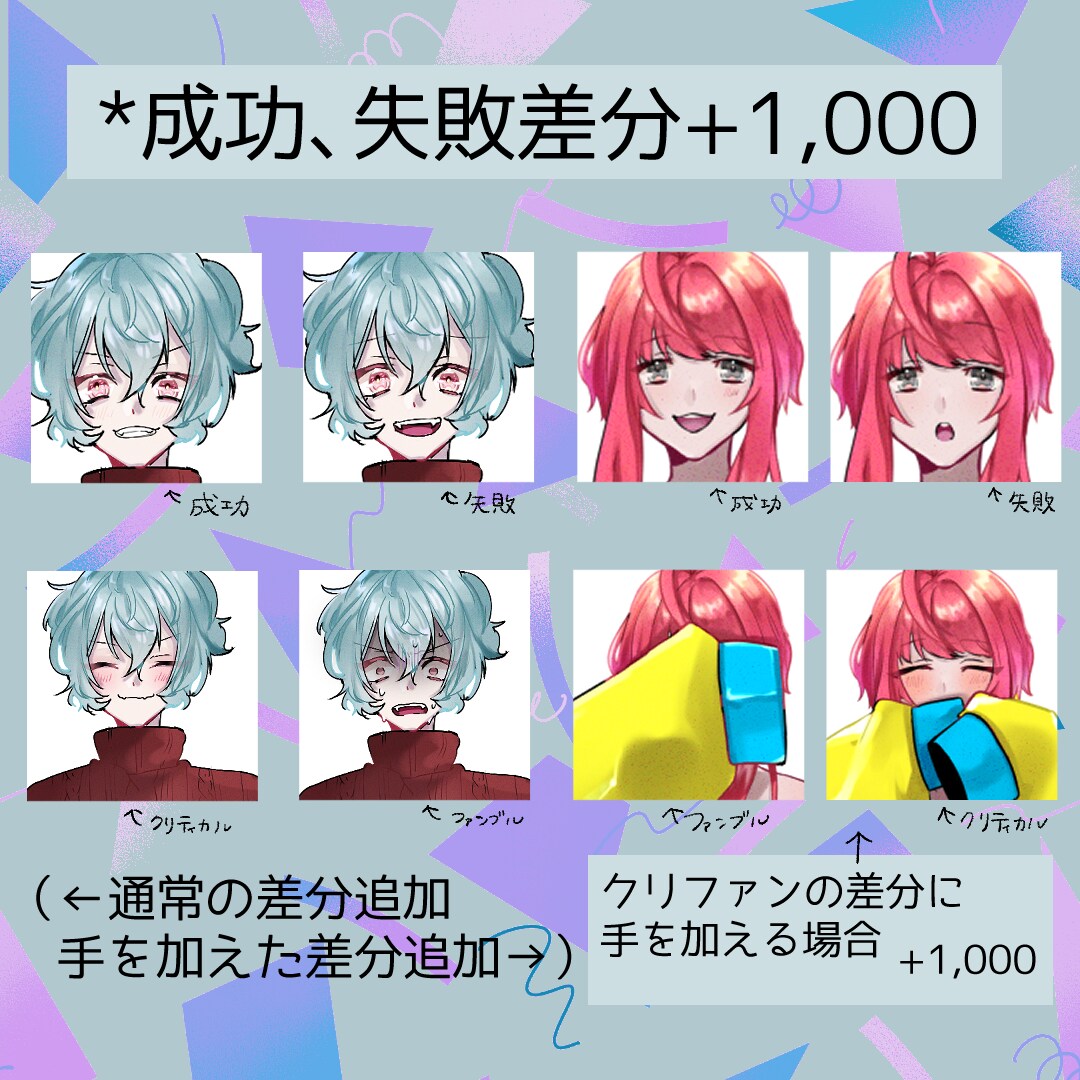 キャラクター全身立ち絵承ります TRPG、動画等で使用する全身立ち絵デザイン イメージ5