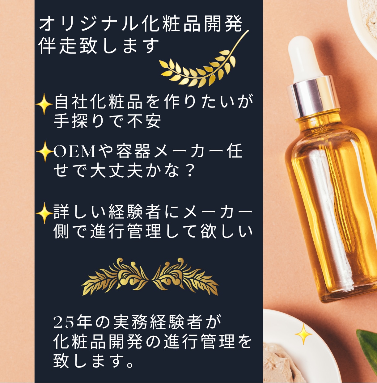 定期購入　貴社オリジナル化粧品開発伴走を致します 化粧品開発25年の経験を活かせリスクを確認しながら進めます。 イメージ4