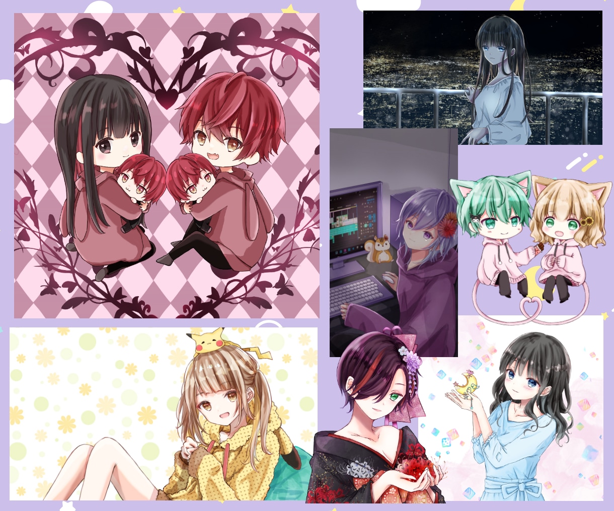 イラスト作成致します ご希望の髪型や服装からオリジナルキャラクターを作成致します イメージ7