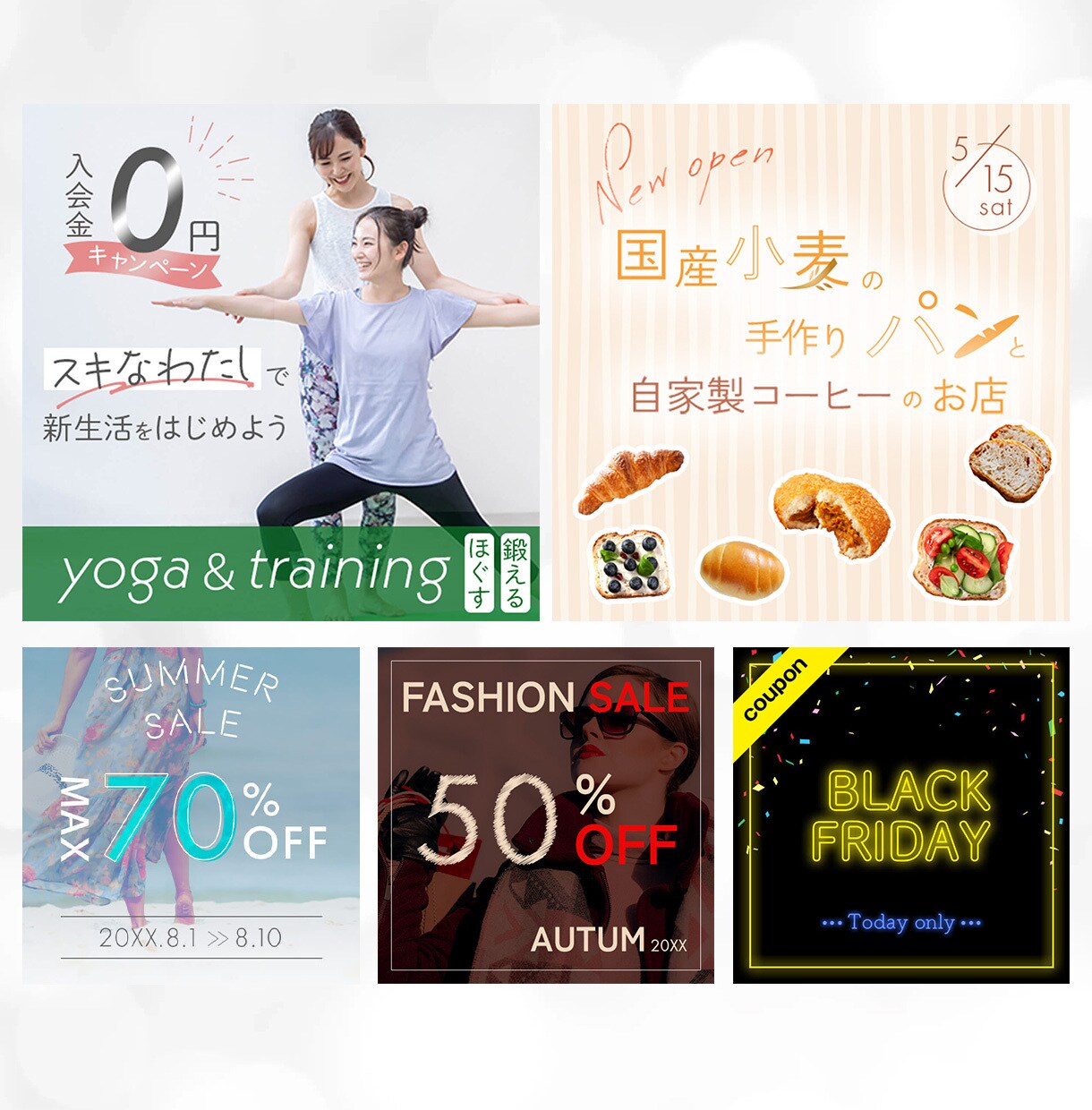 1枚1,500円!実績公開にて作ります 目を惹く!上品/シンプル/サムネイル・画像作成 イメージ3