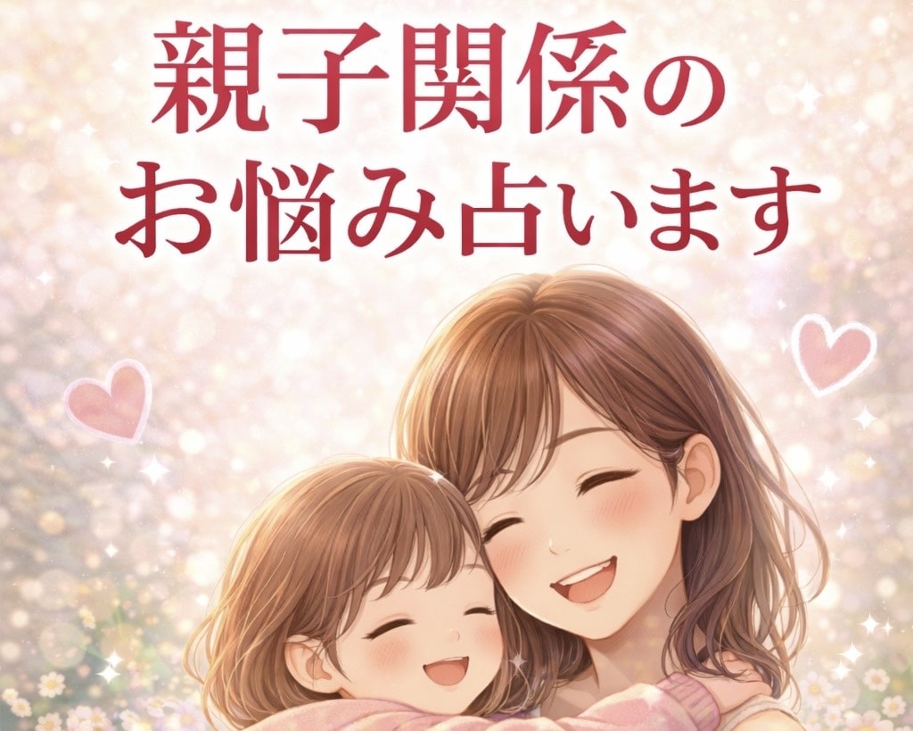 子育てや親子関係のお悩み、占いでサポートします 子育てや親子関係のお悩みについてアドバイスします！ イメージ1