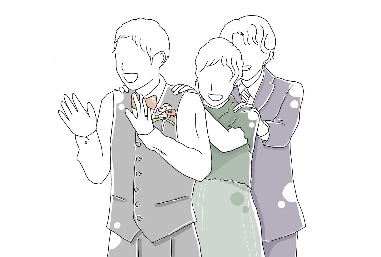 シンプルな線画お描きします 大切な１日を線画イラストにして残しませんか イメージ5