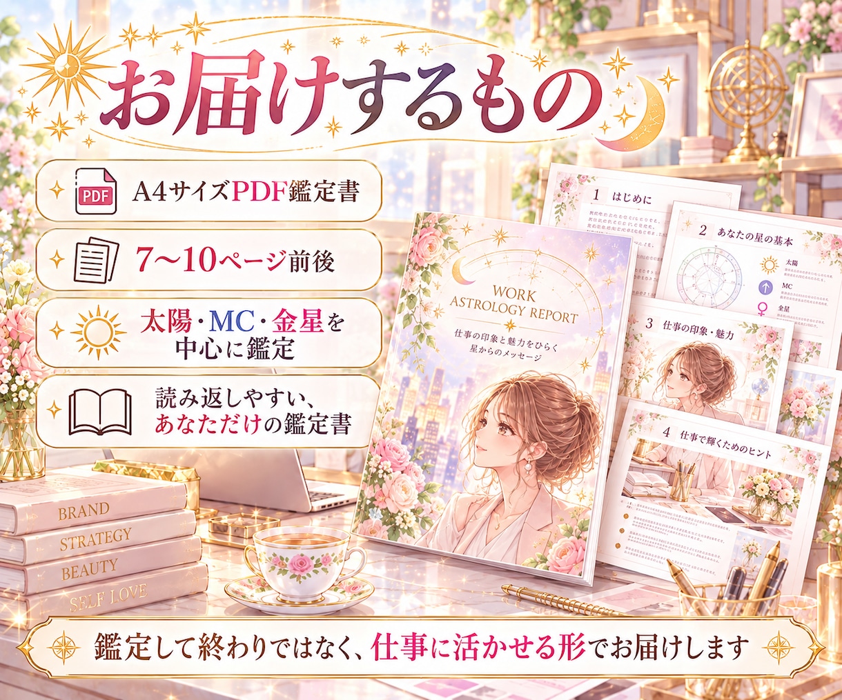 仕事で輝く見た目と強みを星から鑑定します 太陽・MC・金星からあなたの魅せ方と仕事の強みを読み解く イメージ9