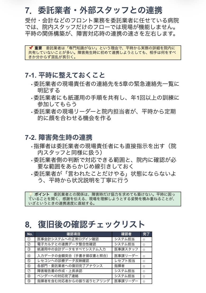 病院・クリニックのマニュアルをAIで作成します 現場を知らないAIには作れないマニュアルです イメージ4