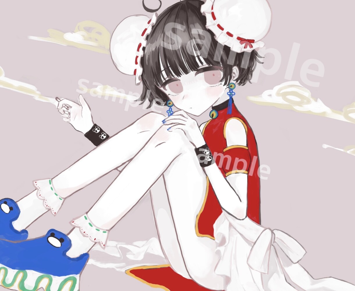 SNSで使える‪ʚ✞ɞ‬病みおおめアイコン描きます お値下げ中！ TRPG用キャラ、動画用イラスト等受付中◎ イメージ4