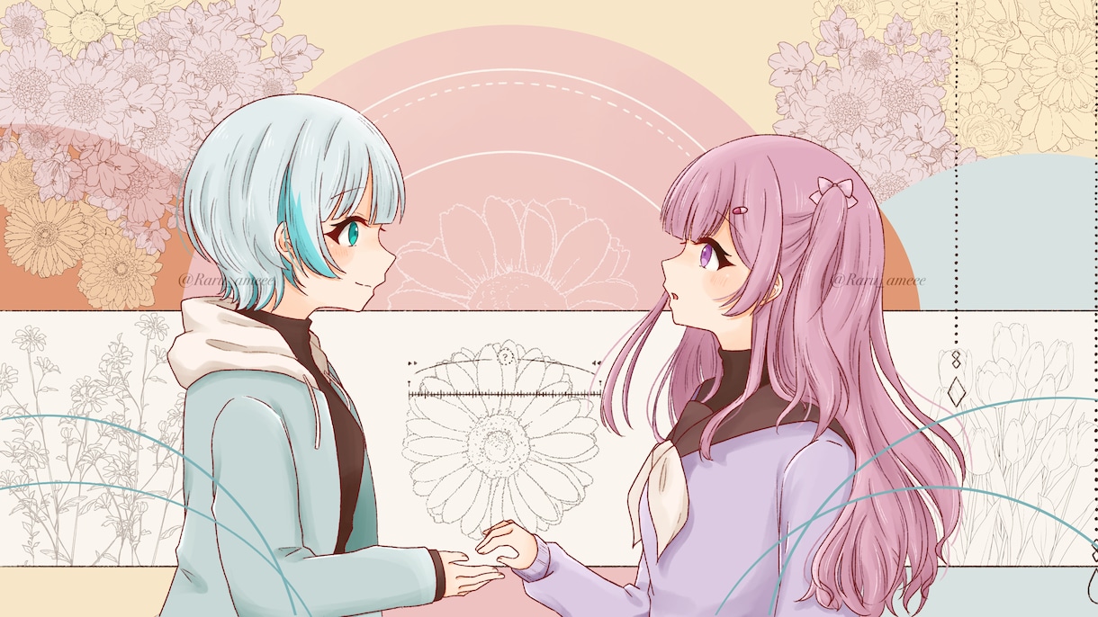 お好みのイラストお描きします 1枚絵･背景イラスト･歌ってみたのサムネ･MVイラストなど！ イメージ5
