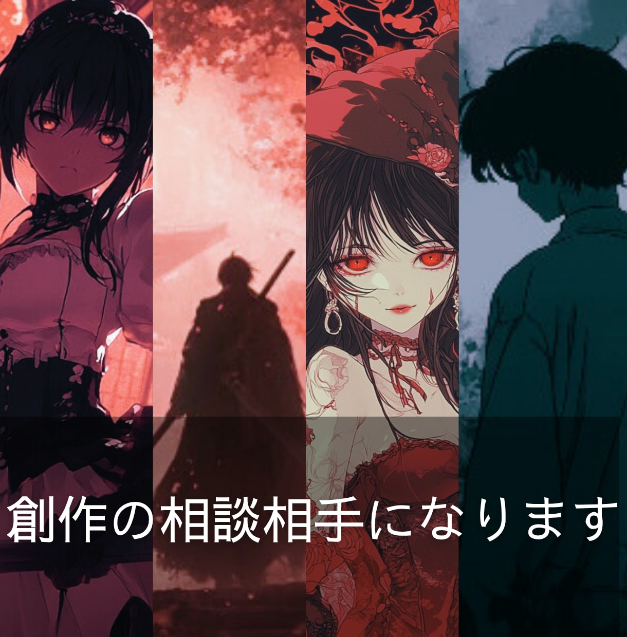 創作の壁打ち相手になります キャラクターや世界観の相談に特化したチャット形式のサービス イメージ1