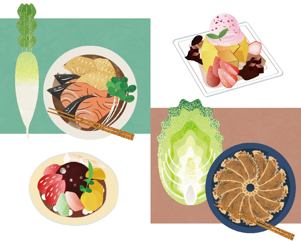 商用利用OK！ゆるいタッチの食べ物イラスト描きます メニュー表やポスターのカット、SNSのアイコンにもピッタリ イメージ6