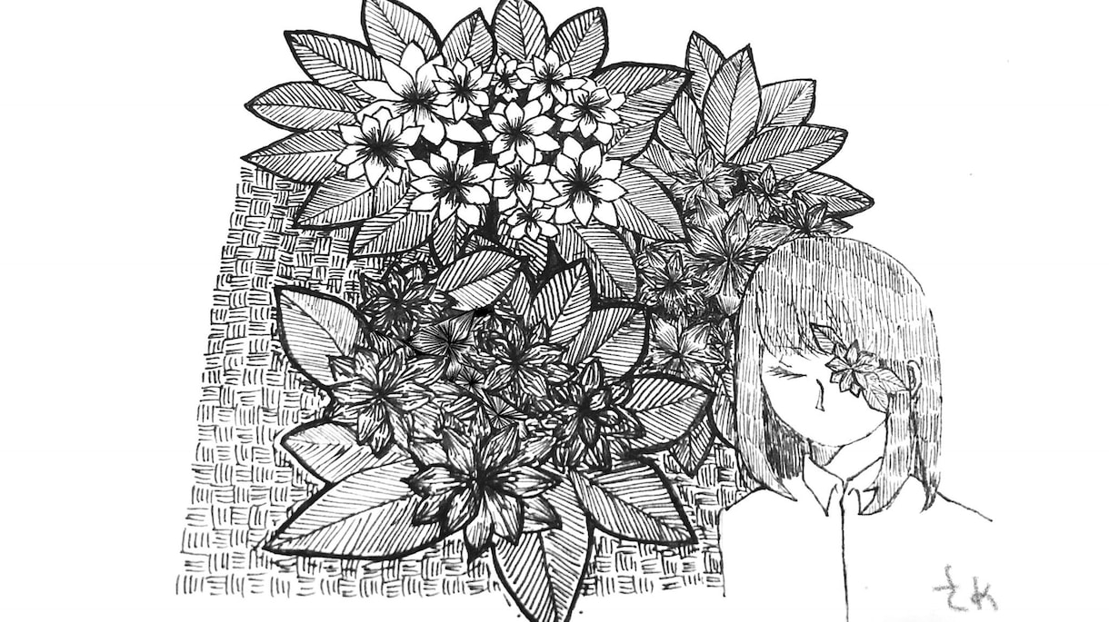 緻密な線ペン画を提供します 細かいペン画を提供します。色付けも可能です。 イメージ3