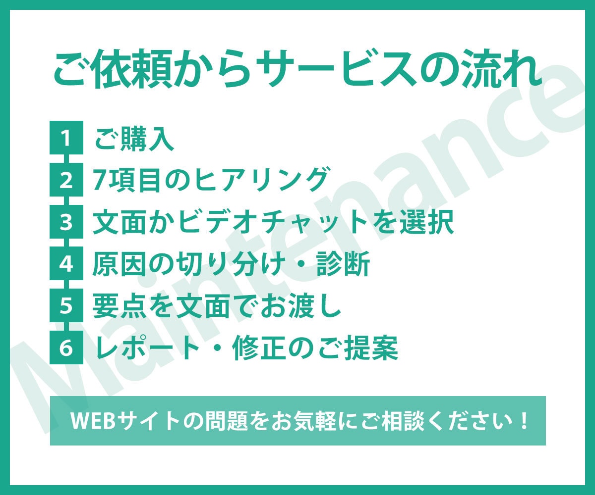 サイトの崩れ・更新できない原因を診断します 更新できない・表示が崩れた、その原因と直す順番をお伝えします イメージ6