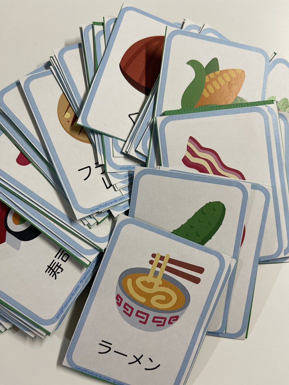 初心者向け日本語レッスンします 食べ物カードでわかりやすく楽しく会話練習 イメージ2