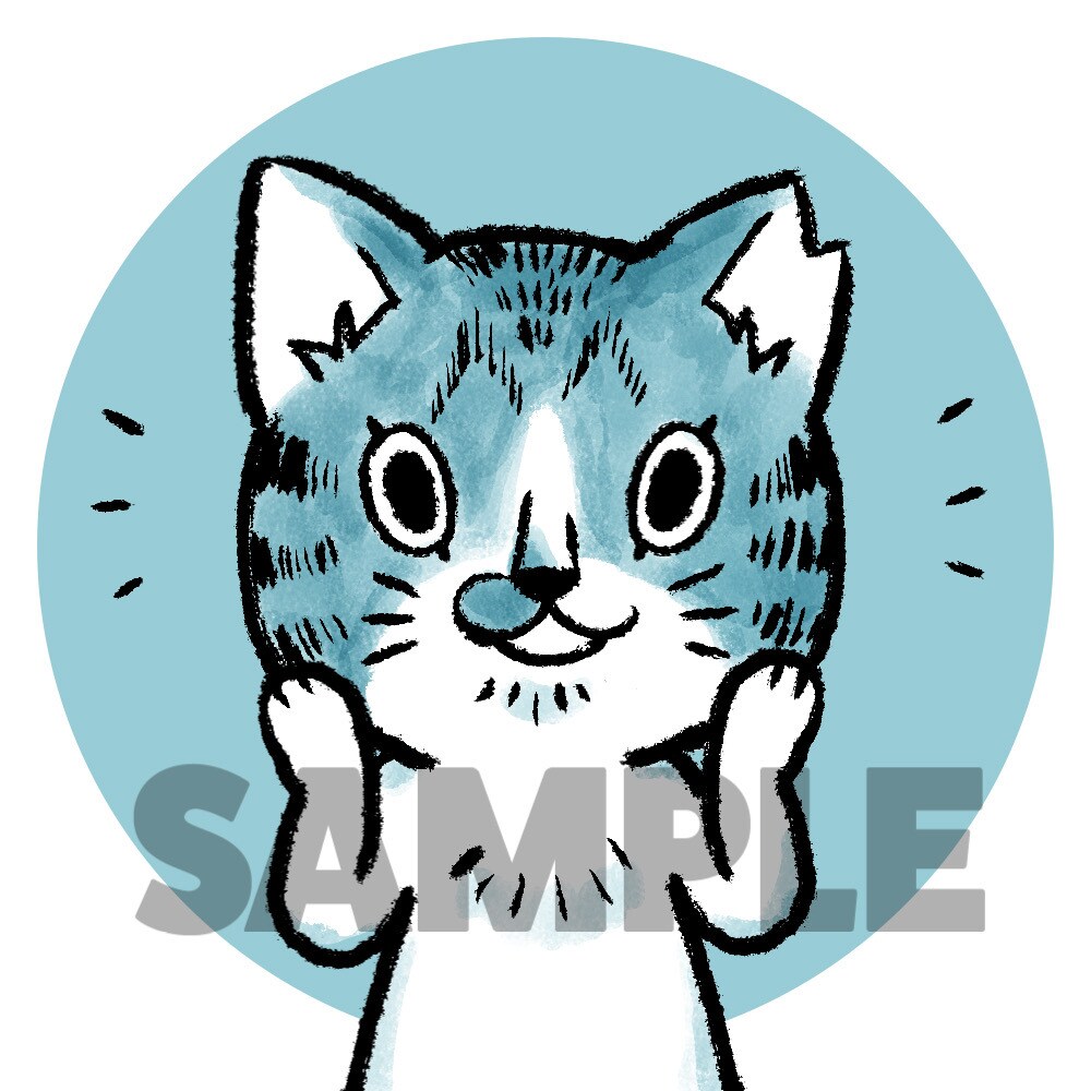 ポップでゆるかわな猫イラストアイコン描きます お好きな動物・ペットをかわいいオリジナルキャラクターに♩ イメージ6