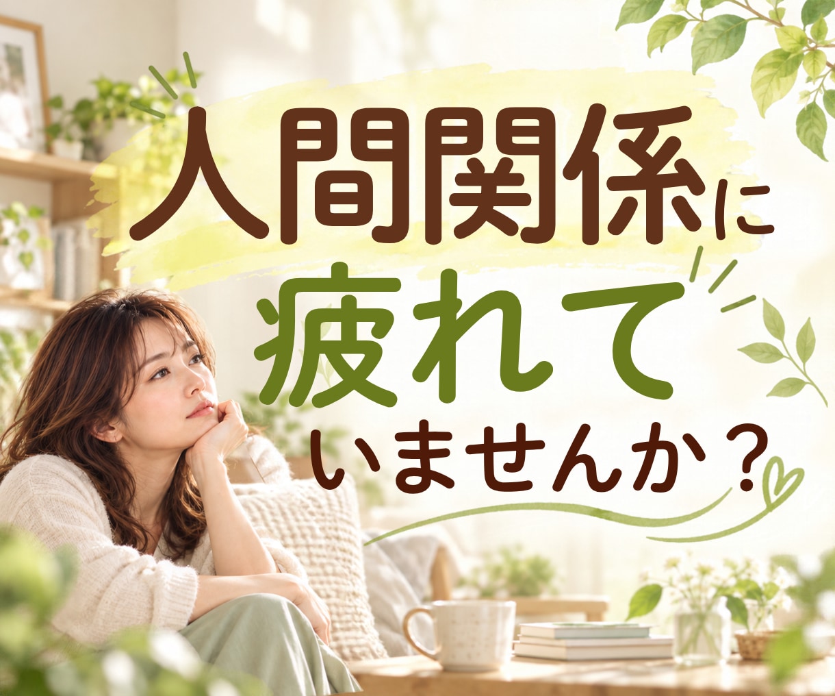 人間関係に疲れたあなたの悩み・モヤモヤ全部聞きます 職場・友人・家族・夫婦・ママ友・人間関係・イライラ相談 イメージ1