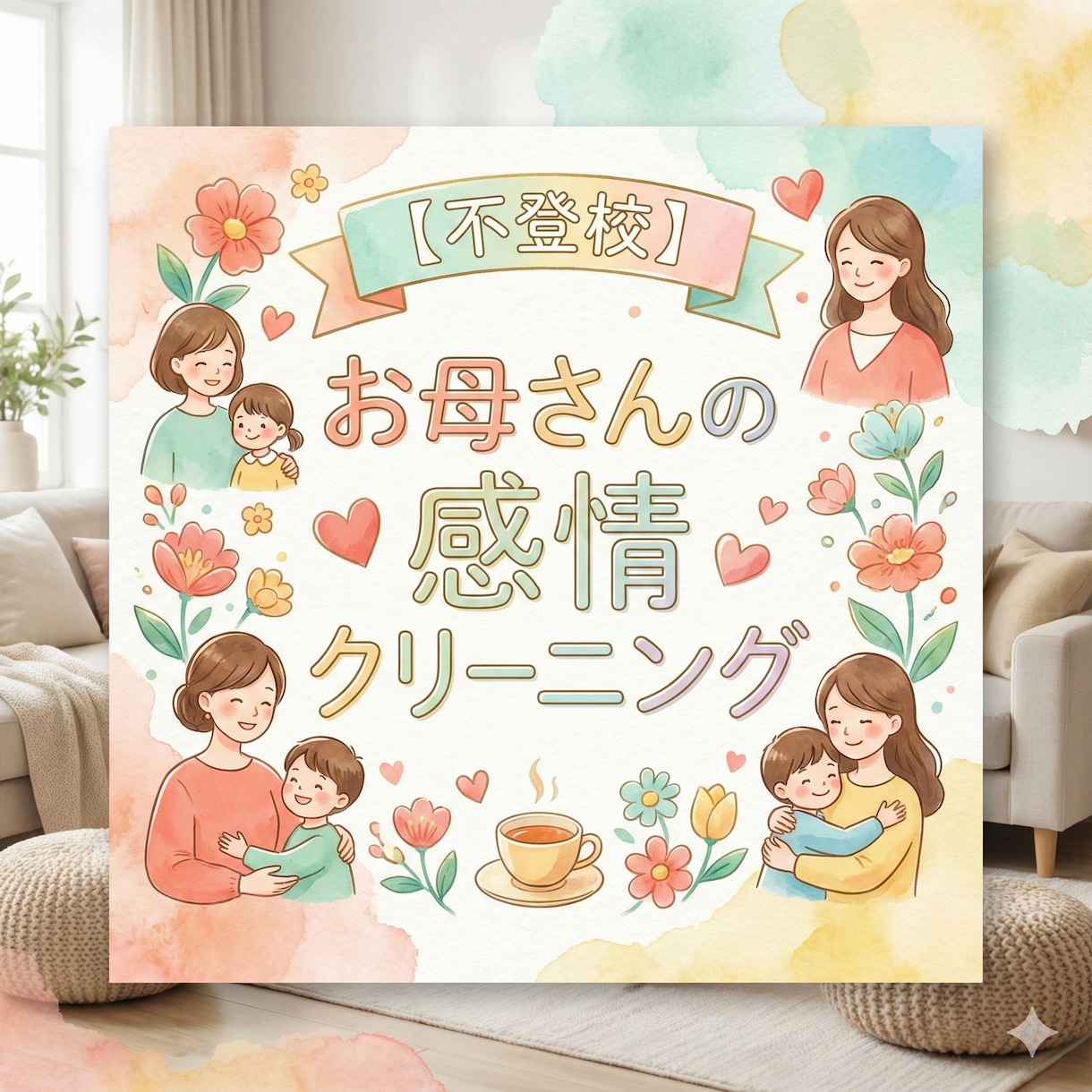 不登校。お母さんの感情クリーニングします 母親のあなたが、本当はどうしたいかを言語化し心を浄化します イメージ1