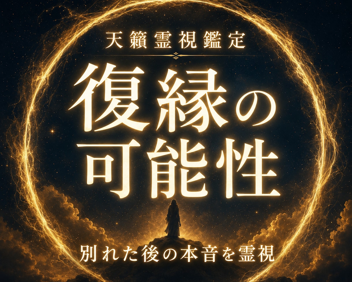 復縁の可能性・時期・あの人の今を霊視します 別れた後も残る想いと二人の縁の流れを好転させます イメージ1