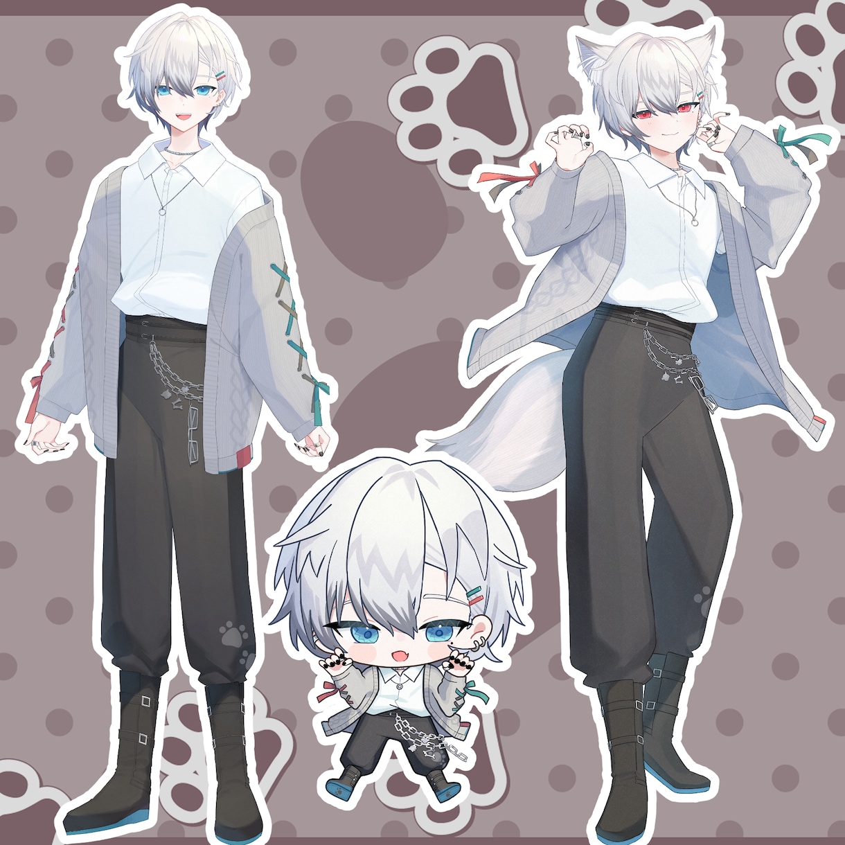 VTuberモデルの全行程を制作します キャラデザからLive2Dモデリングまで対応します！ イメージ5