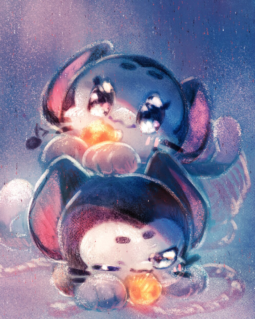 優しいふわふわした絵柄のアイコンを作成致します きらきらふわふわした可愛いアイコンを制作します！ イメージ9