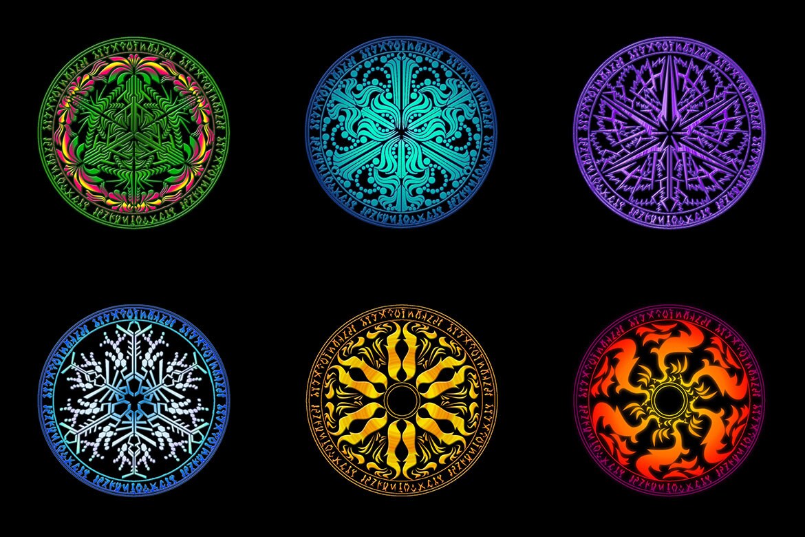 幾何学模様のオリジナルエンブレムをデザインします SNSアイコン、動画chのシンボル等、用途に合わせて制作。 イメージ6