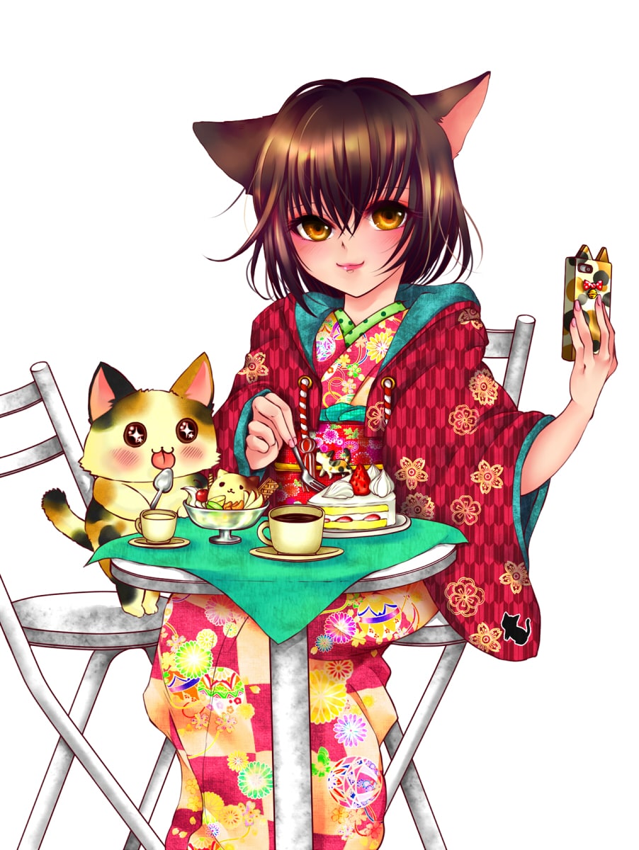 着物・和風のオリジナルイラスト描きます 着物・和風なキャラ、イラストをお求めの方、こちらへどうぞ！ イメージ5