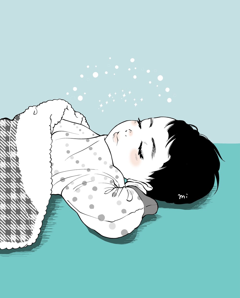 子供のモノクロ漫画風アイコン作成します モノクロ+1色で可愛くしあげます!どうぞお気軽に✿ イメージ1