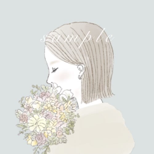 オシャレな横顔イラストアイコンお描きします インスタ・Twitter・ブログなどのアイコンをお作りします イメージ6