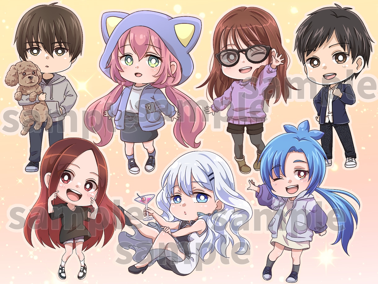アイコンやサムネイル等の幅広いイラスト制作致します 動画やゲーム、Vtuber立ち絵等に使用できる人物イラスト イメージ8
