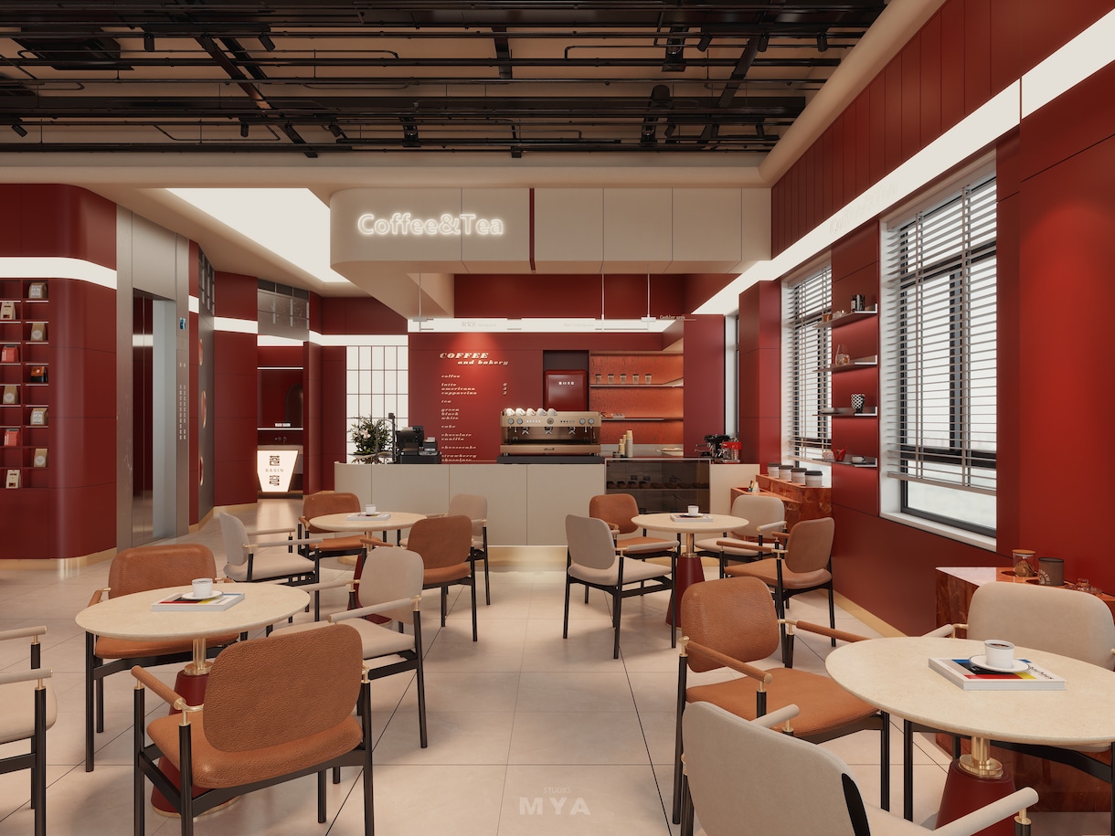 飲食店・店舗のCGパースを制作しますます 【4K高品質】図面から綺麗でリアルな内観パースを作成します イメージ9