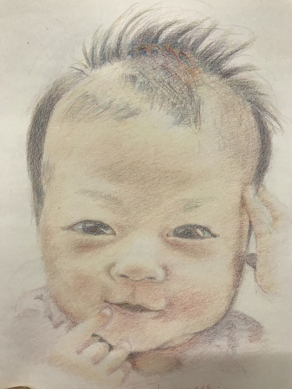 ふわっふわタッチをお届けいたします 3色色鉛筆でのふんわり似顔絵いかがですか？ イメージ2