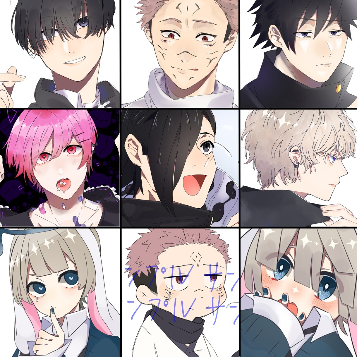 オリジナルアイコンイラスト2日で制作致します かわいいやかっこいいや暗い系を描きます！ イメージ1