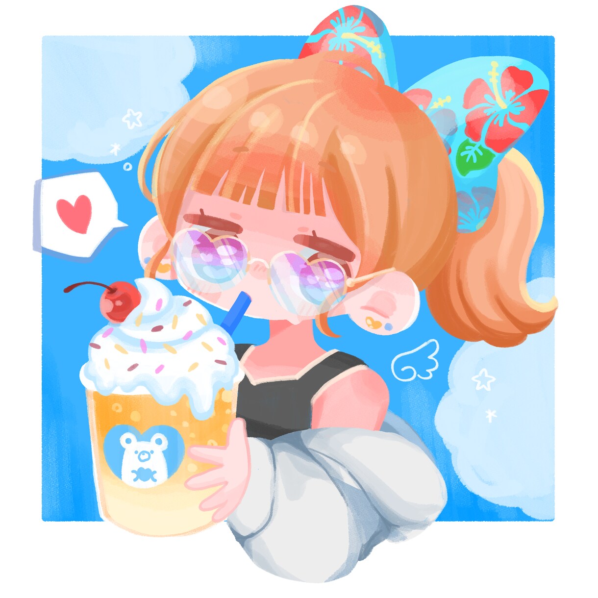 商用可！デフォルメ風1枚絵描きます 可愛いほっこりデフォルメ風のイラストを描きます イメージ2