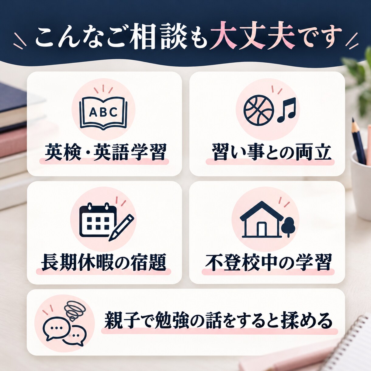 継続3回小学生の悩みを整理し学習計画を作ります 計画づくりから実践後の振り返り・調整まで一緒に進めます イメージ5