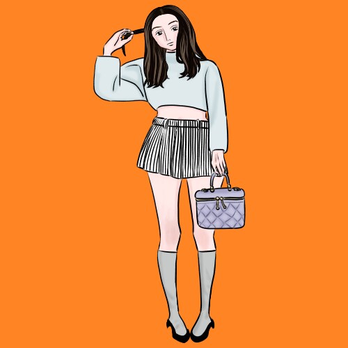 ファッション誌風・おしゃれなイラストお描きします ＜SNS・アイコン・ヘッダー・フライヤー・パンフレットに！＞ イメージ3