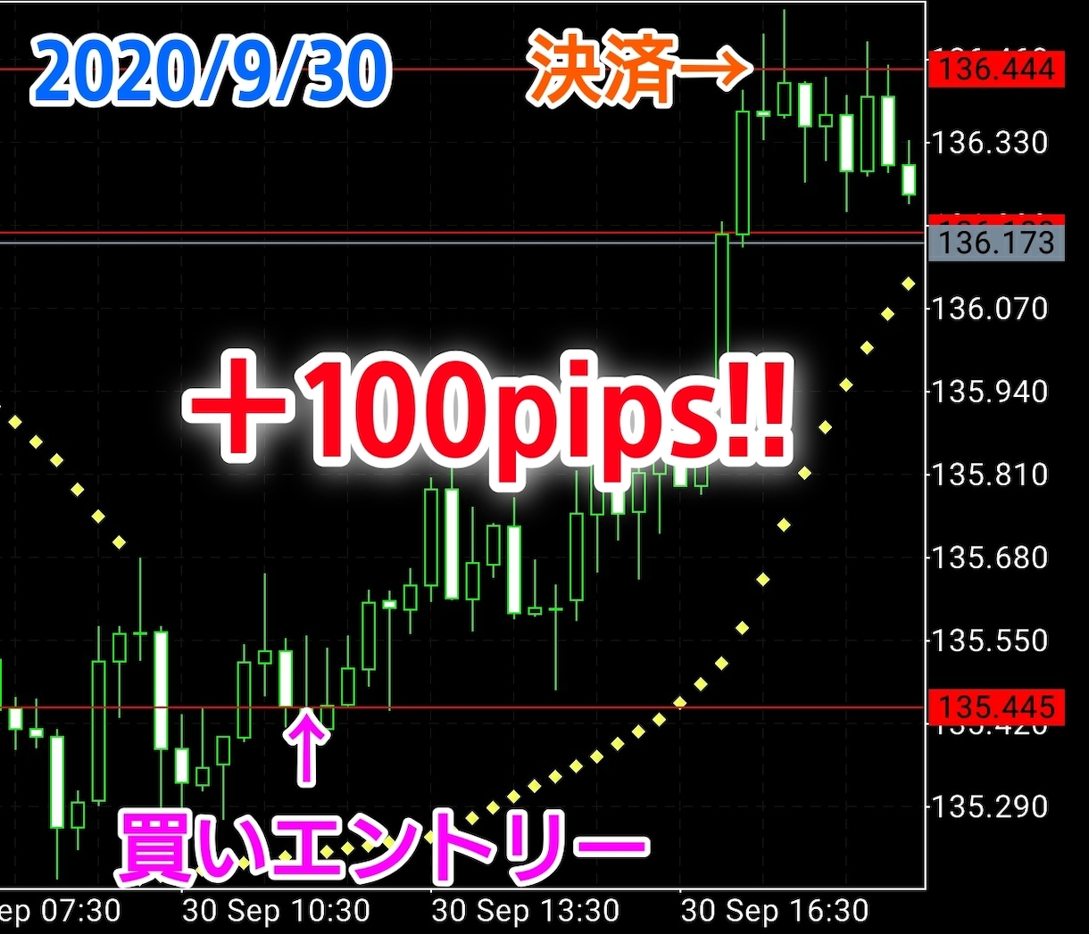 パラボリックＳＡＲを使ったFX手法を公開します ポンド円を狙い撃ち！簡単手法を貴方に！！ イメージ7
