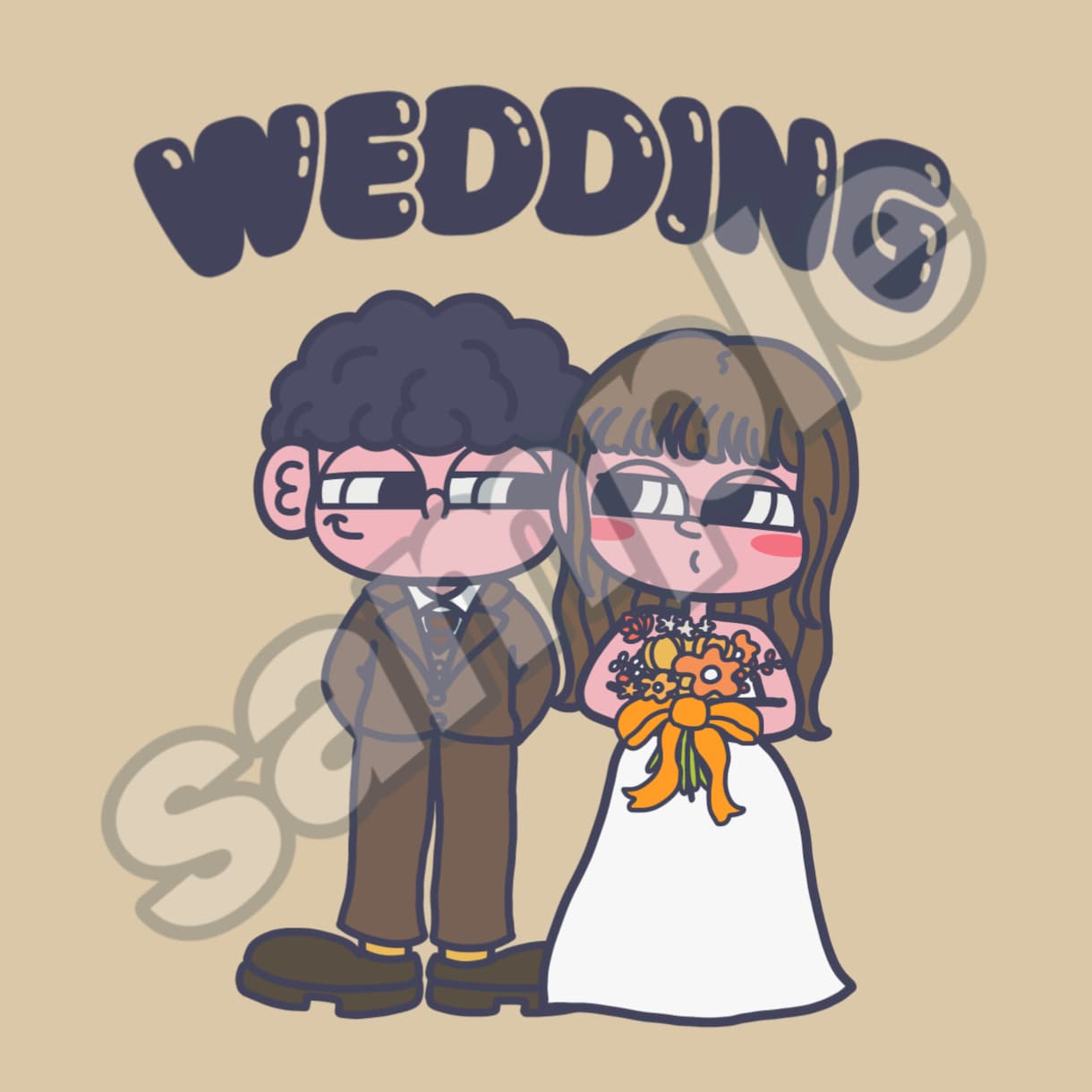 格安！ ポップでかわいいイラスト描きます 結婚式、プレゼント、アイコン、YouTube…にぜひ！ イメージ2